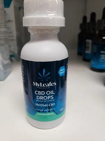 CBD Oil Drops with menthol