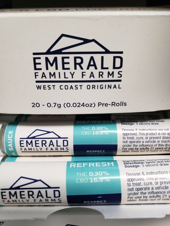 Emerald Family Farms CBD Prerolls