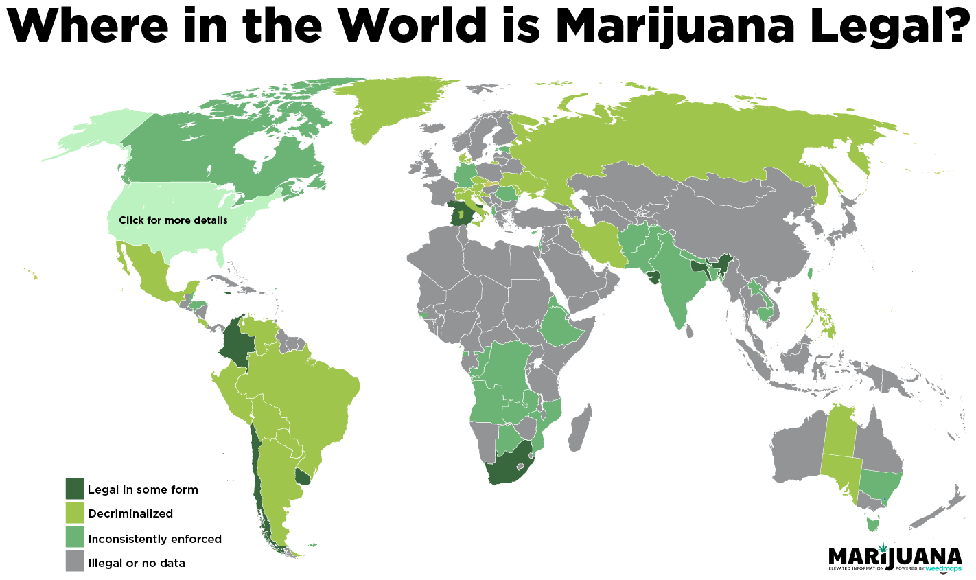 Places Where Weed Use is Legal     
